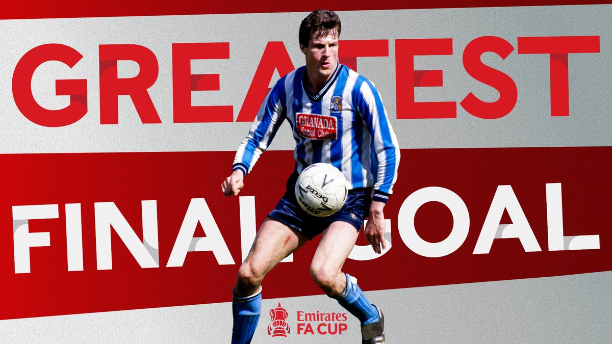 EmiratesFACup's tweet image. Introducing the GREATEST Final goal in #EmiratesFACup history, as voted by you...

@Coventry_City&apos;s Keith Houchen, 1987 🏆 👏