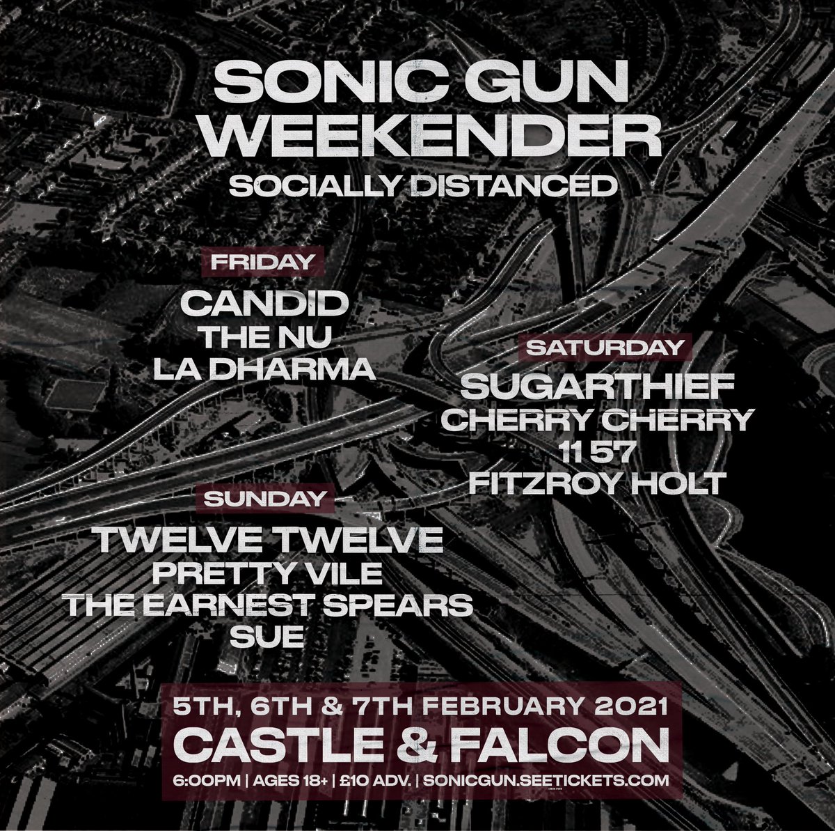 A bit (fashionably) late on this one but better late than never.. New date for <a href="/sonicgunbham/">Sonic Gun Concerts</a> weekender and what a line up!! Hope to see ya there, cheers and thanks, 

EARNEST x