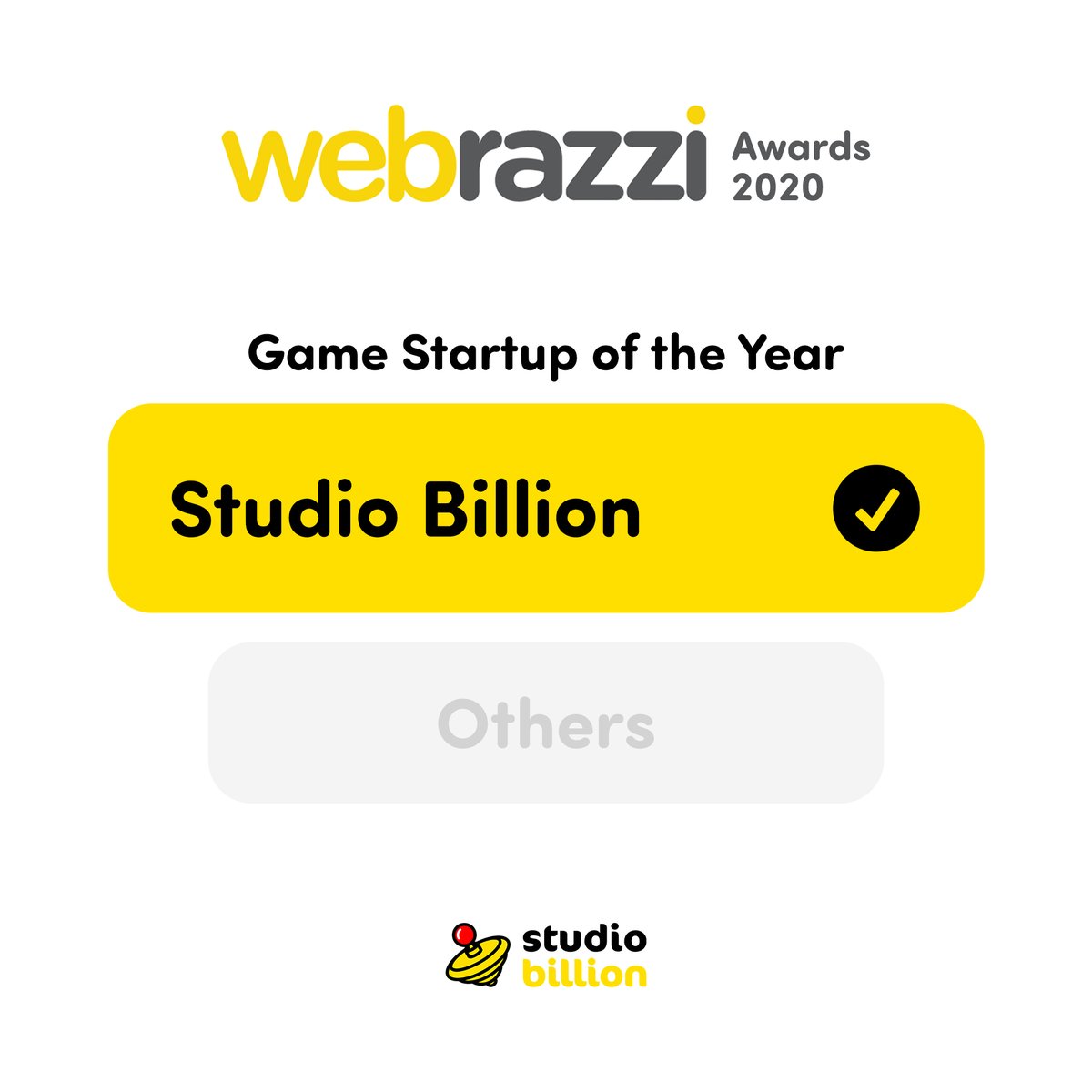 studiobillion's tweet photo. Voting for Webrazzi Awards 2020 has started. We wait your support for @studiobillion in the Game Startup of the Year category 

https://t.co/EBdETMiDZD https://t.co/HD8k6WJ5vw