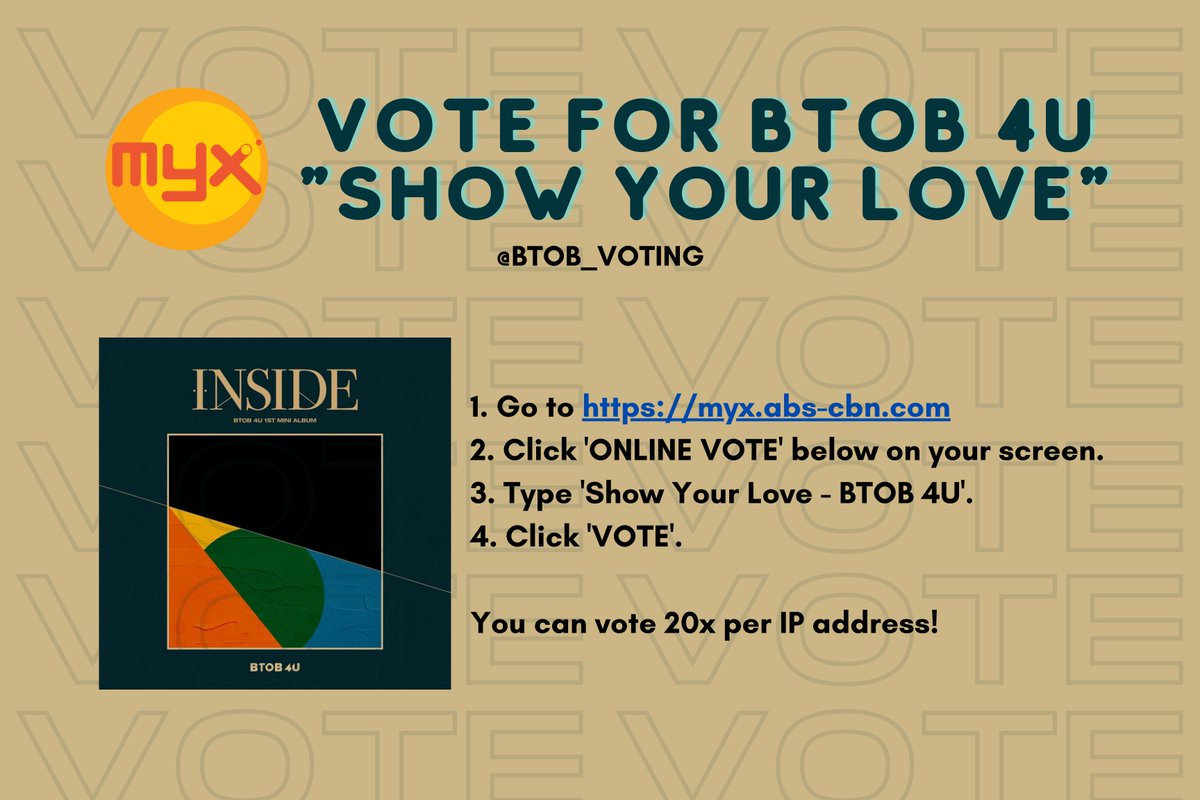 BTOB_VOTING's tweet photo. 📣 DAILY REMINDER:

Thank you Melody for being with BTOB and still supporting them in this time. Thank you for believing as we also believe in you. Let's keep to show our love for them 💙

Vote for BTOB 4U "Show Your Love" on MYX!🔥

#비투비 #BTOB #비투비포유 #BTOB4U https://t.co/54DPhKZlbo