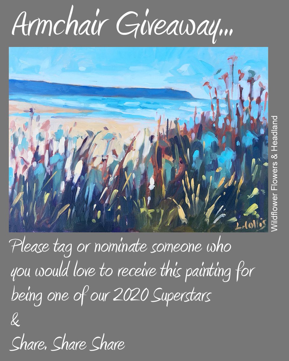 LouiseCollisArt's tweet image. *Armchair Giveaway for a 2020 Superstar*

This year instead of my ‘Hidden Art’ I’m going to give this painting to one of the many people who have supported us all through this difficult year

Doctors, nurses, carers, paramedics who have shown such strength, skill, resilience