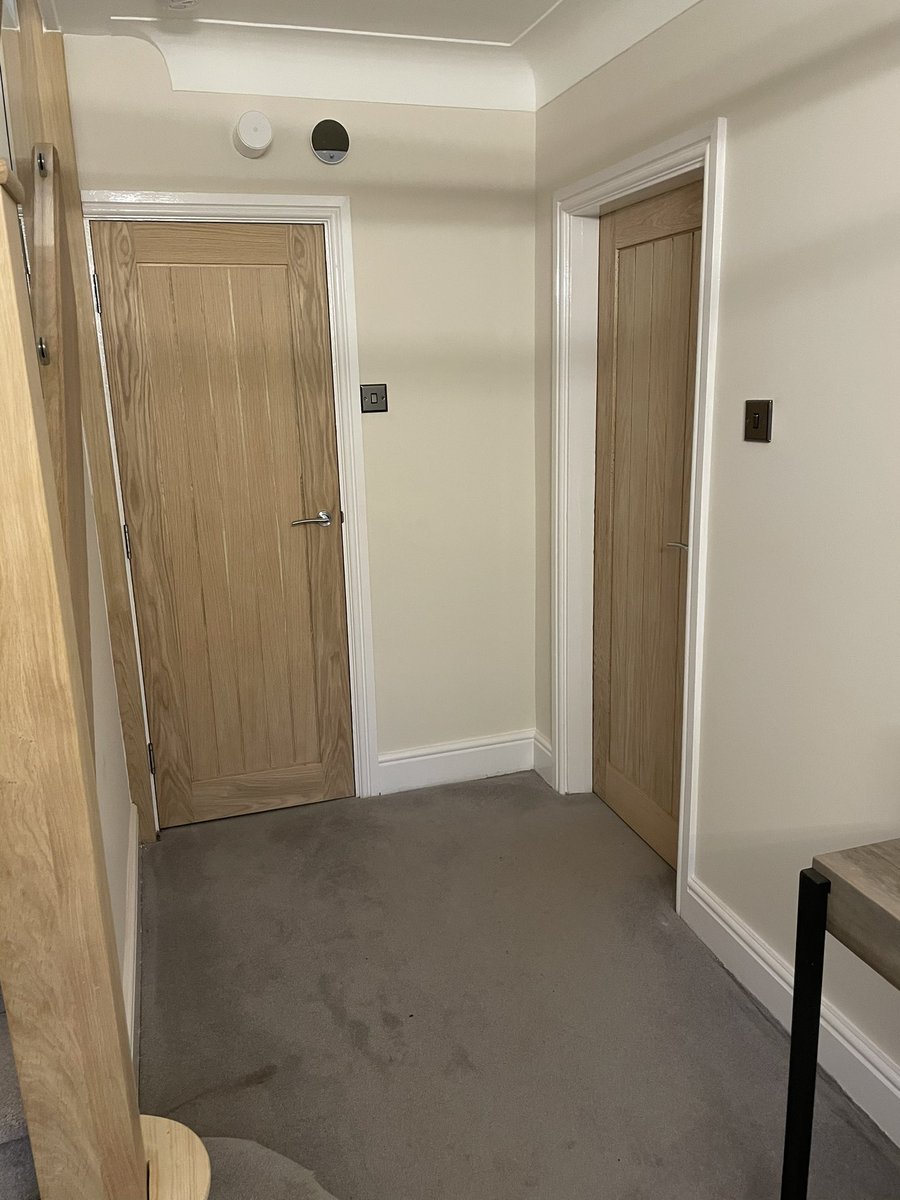 JwaBuilding's tweet image. Spent today at @cherryholt_house fitting these @howdens Genoa oak fire doors, almost it from us this year, just a couple of bits to sort tomorrow. #howdens #oak #nottingham #jwa #genoa #doors #instadaily