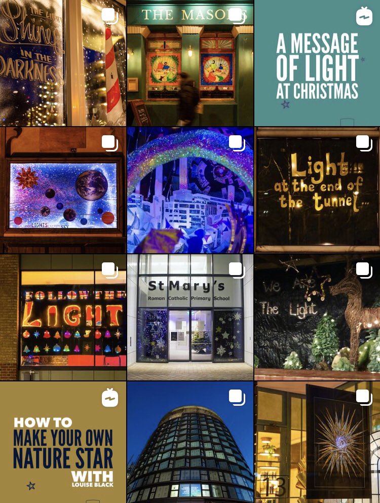 You can see all the windows of the #NineElmsAdvent Calendar on Instagram 😊 instagram.com/nineelmsartsmi… 🌟 #Battersea #SouthLondon #LondonArt @SouthwarkCofE @NineElmsTeam @BatterseaPwrStn