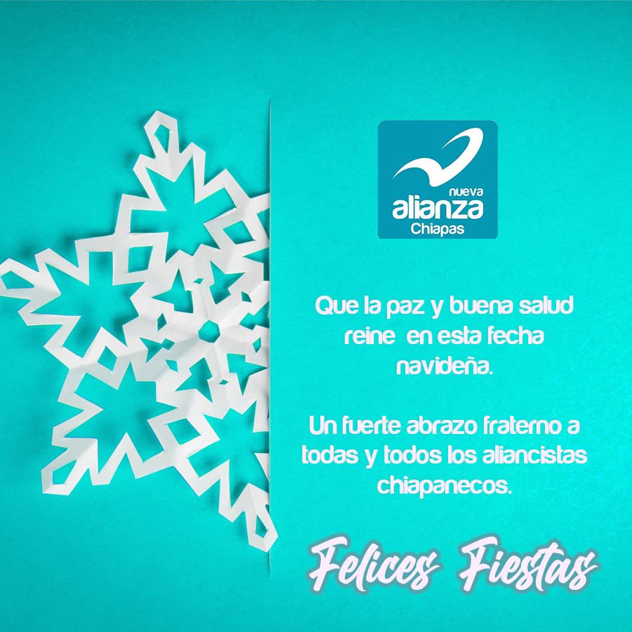 ¡Felices Fiestas!
#ChiapasTurquesa