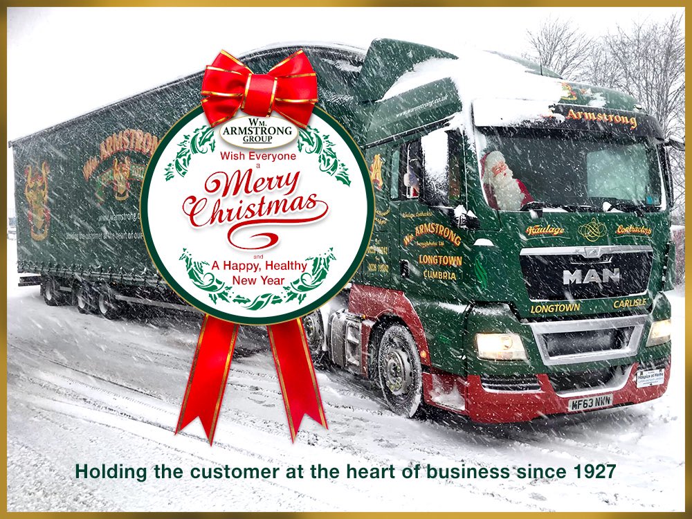As this difficult year draws to a close, Wm Armstrong Group would like to say a heartfelt thank-you to all of our loyal customers &amp; suppliers for their continued support, as well as our loyal workforce who have helped to deliver the goods!
Merry Christmas &amp; A Healthy, Happy 2021.