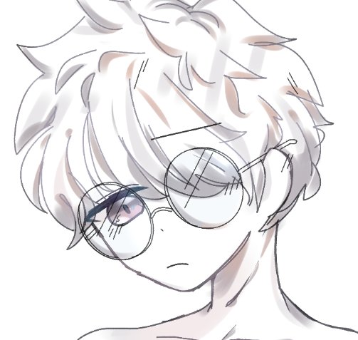 Lexica - skinny anime boy with glasses