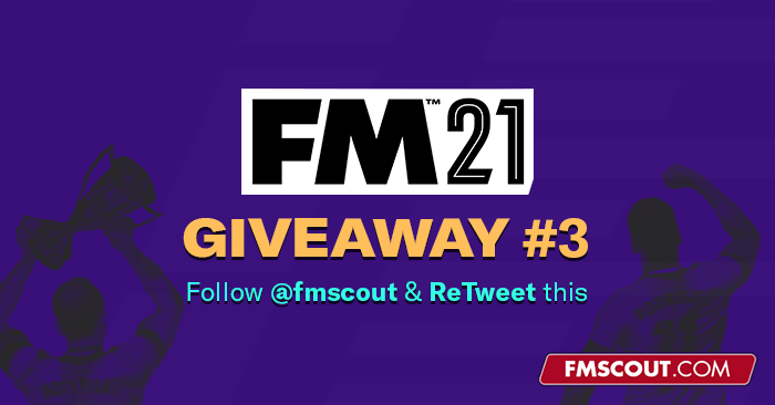 fmscout's tweet photo. New #GIVEAWAY for 1 more #FM21 Steam key!

To enter, simply:
✅ Follow @fmscout
☑️ ReTweet this

We'll pick a winner randomly when this gets 2K RTs or on December 27th if it doesn't; whichever comes 1st. https://t.co/wptmwuVTpD