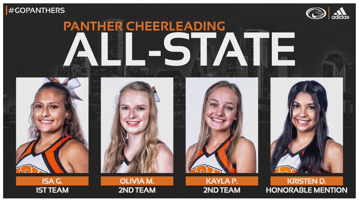 SPXPanthers's tweet photo. 👏👏👏 Give it up for your all-state Panther Cheerleaders, Isa, Olivia, Kayla and Kristen!! Way to go, ladies! #SPXCheer https://t.co/S9qcCcj29Y