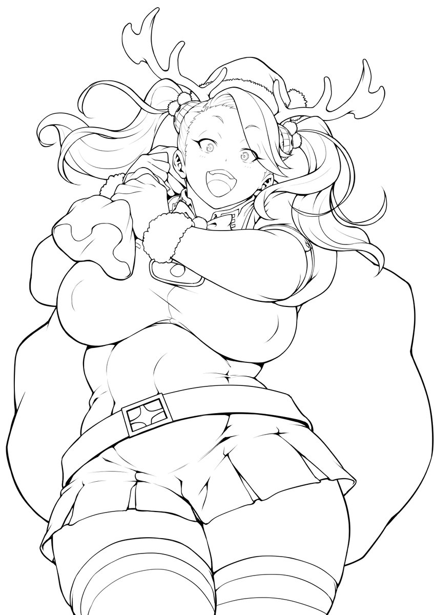 過去絵ですが、今年もギャン子を愛でてクリスマスを迎えたいと思います。(+線画)
ギャン子が可愛いので寂しくない! 