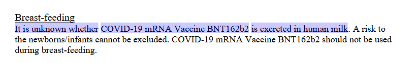 FutureGhost14's tweet photo. @Darren04880644 @JaniceW78256134 @MattHancock @emmakennytv #Government #Pfizer &amp; #NHS claiming the #COVID19Vaccine is "fully tested"
Yet in their own documentation
REG 174 INFORMATION FOR UK HEALTHCARE PROFESSIONALS
It shows its unknown how it effects pregnant &amp; breast feeding women or fertility
#COVID19 
https://t.co/niR5oYRd0X https://t.co/q0y26tdrMO
