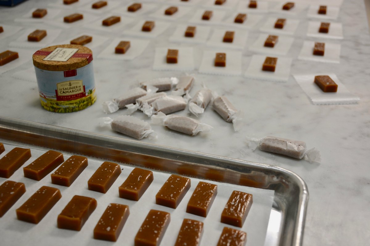 rosiesCBD's tweet photo. Sea Salt &amp; Vanilla, Earl Grey, and Rosemary 

Infused with CBD and not, Rosie's caramels are unique from others because they take their time to dissipate, similar to the texture of taffy. 

#madeinvermont #craftchocolate 
#btv #fairtrade #homemadeholidays #directtradechocolate https://t.co/W5zNIAqwsn