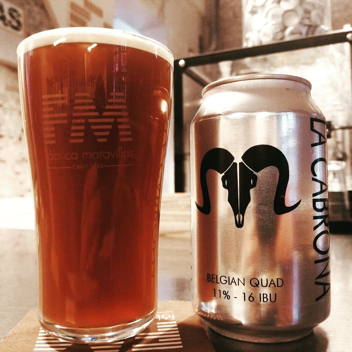 FMaravillas's tweet photo. Porque no hay Navidad sin Cabrona, hoy en los grifos de #FM
#apoyaCraftlocal #supportyourlocalbrewery https://t.co/WwNXe6KBvb