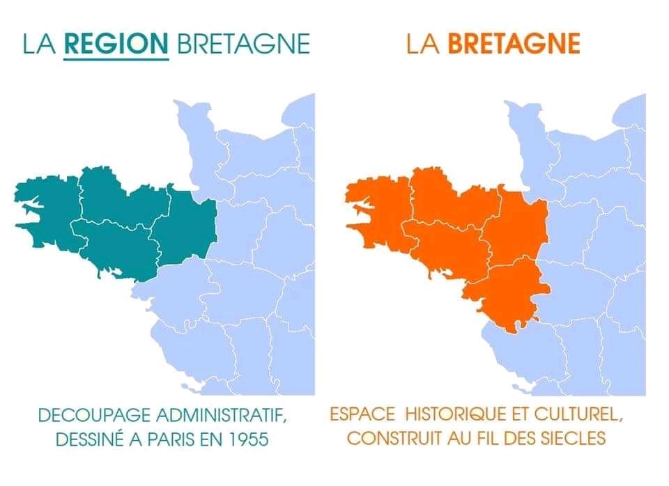 ⚠️ Attention ⚠️
Il faut savoir faire la différence entre la Région Bretagne Administrative et la Bretagne !!!
#MagnifiqueBretagne
#44BZH