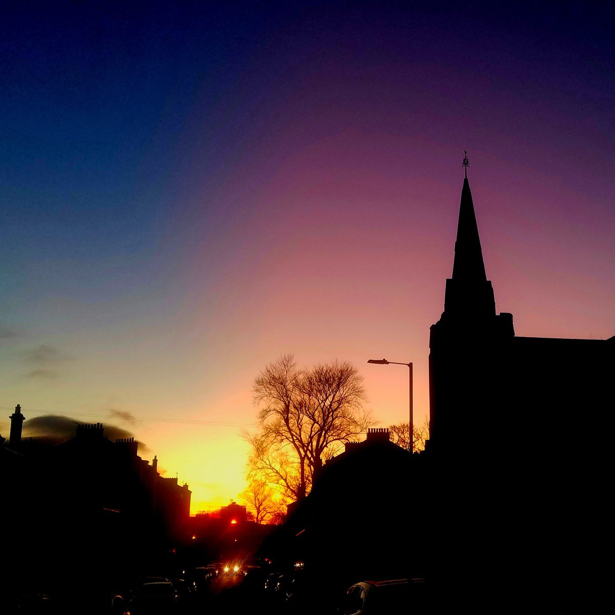 is_glasgow's tweet photo. Tonight's sunset from Broomhill in Glasgow, with the spire of Broomhill Hyndland Parish Church in the foreground.
#glasgow #sunsets #glasgowsunset #glasgowtoday #sunsetsofinstagra. #ilovegla @GlasgowWEToday @Visit_WestEnd @GlasgowsVoice https://t.co/KevwDYRhOx