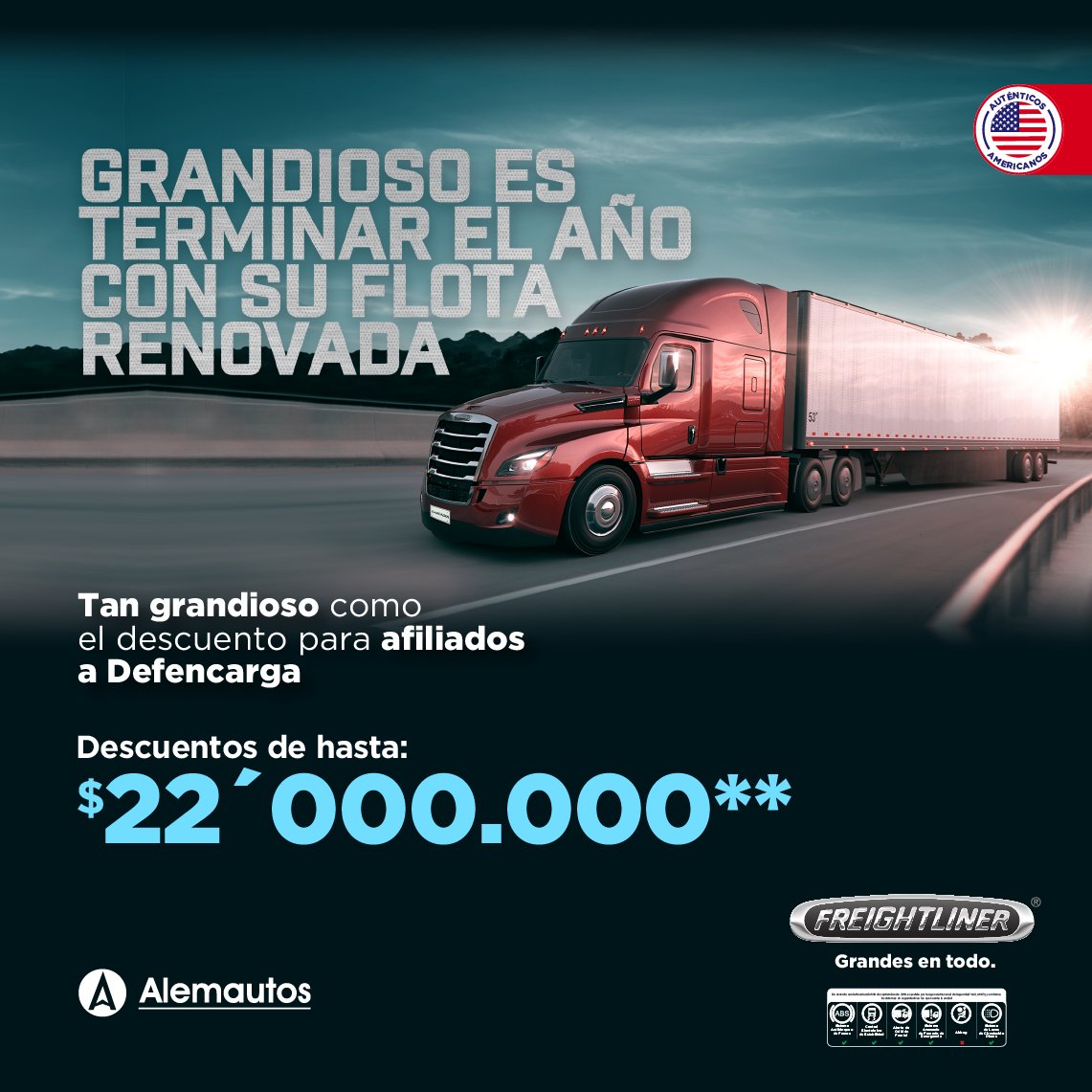DefencargaCo's tweet photo. ¡Aprovecha el descuento especial para nuestros afiliados Defencarga y comienza el 2021 con una flota renovada! Visita https://t.co/oYAAOOARbE

#Defencarga #Alemautos #TransporteDeCarga https://t.co/GPYuy9hKs0