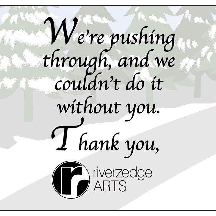 Seasons Greetings from Riverzedge Arts! We wish you and your loved ones peace, comfort and joy. 

Concept &amp; design by Anthony Krampert, 15, Graphic Design Studio.