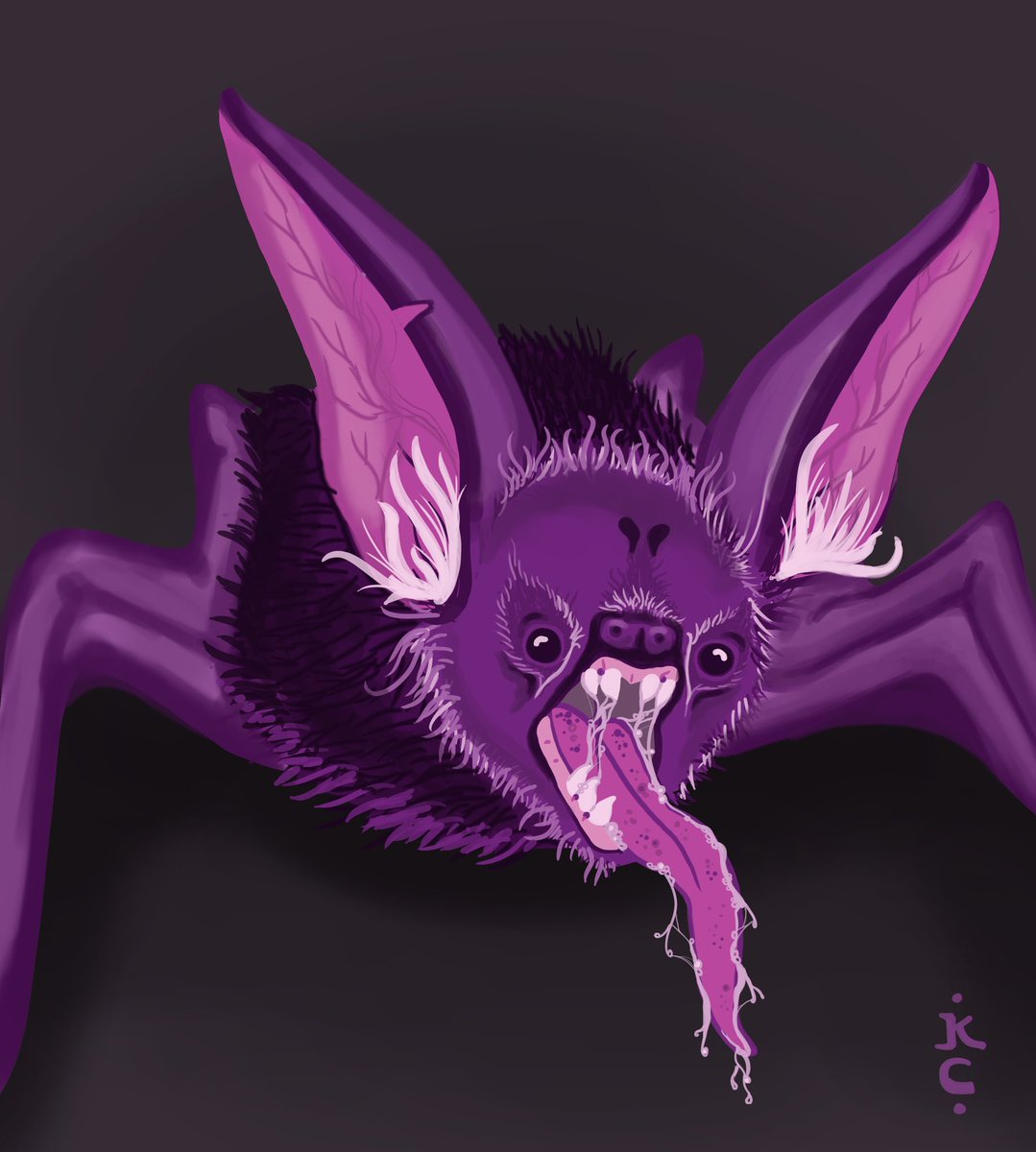 karleeeart's tweet photo. Creepy Fuzzy Cutie Bat🦇💖 https://t.co/DlMfzH6AfP