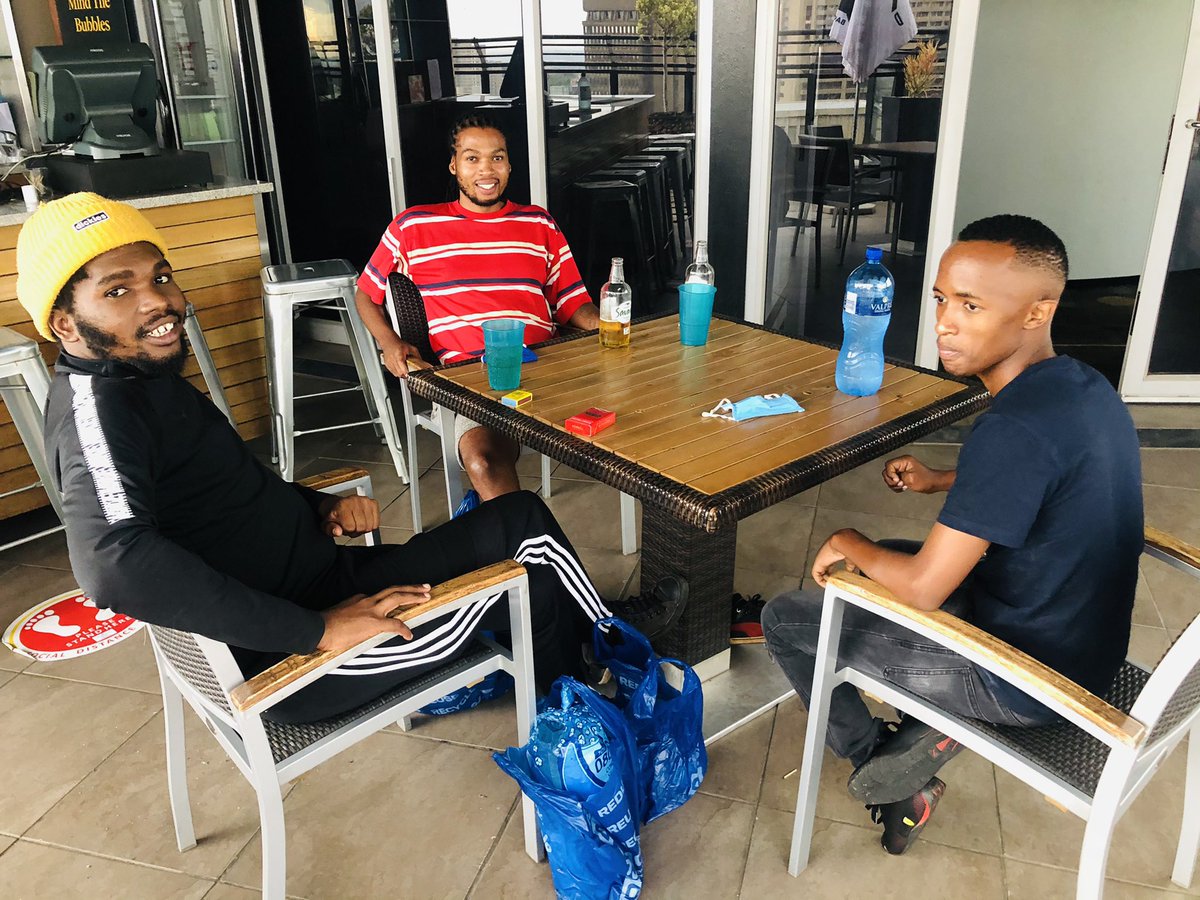 JusticeDabampe's tweet photo. I’m here with my brothers , Former @EFFStudents President Peter Keetse and the atheist Itumeleng Molefe
The future looks bright, there are no issues non whatsoever
😎😎😎
#vuligate https://t.co/gWvb1KE4Bv