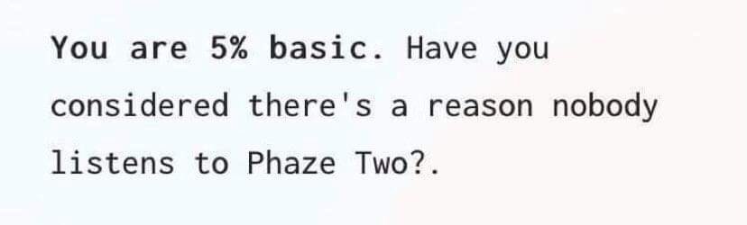 They’re too scared