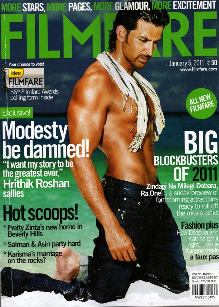 8. 2011 & 2012: His sexiest Filmfare cover till date, ZNMD, quitting smoking, and gearing up to become Krrish again! #HrithikRoshan  @iHrithik