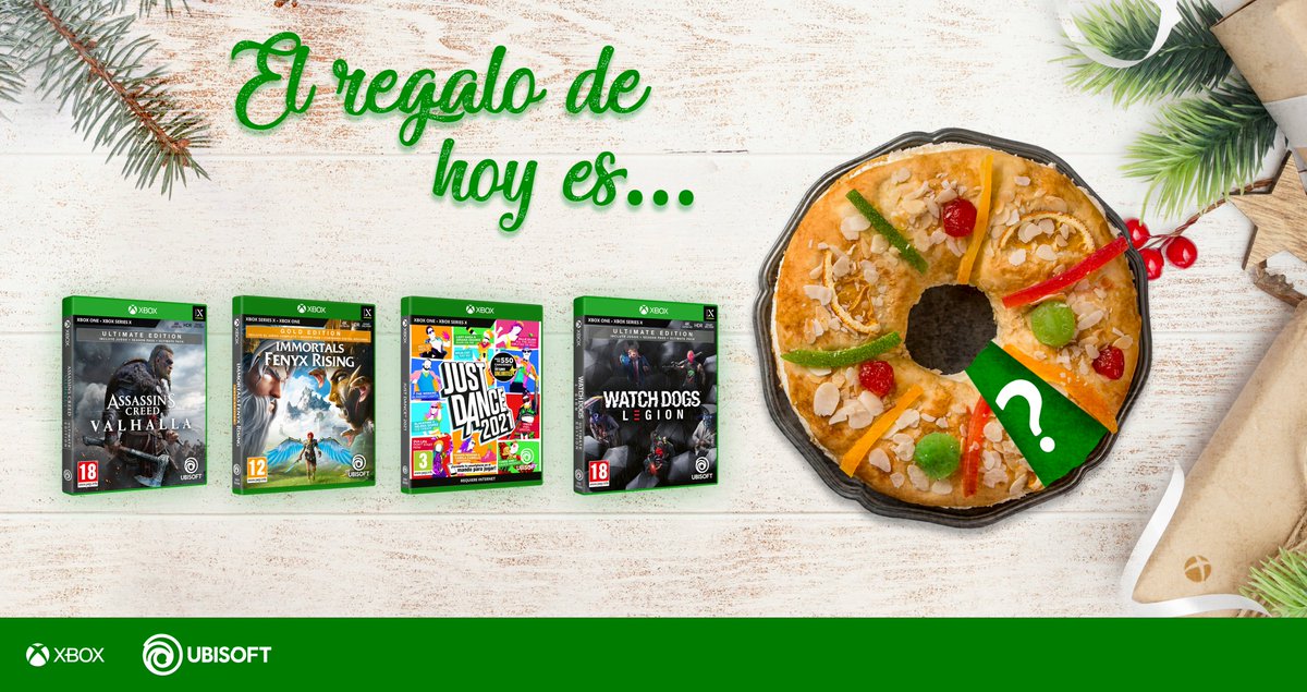 Xbox_Spain's tweet photo. ¿Quieres esta porción del #RoscónXbox? Para participar: 
-Residir en España
-RT y seguir a @Xbox_Spain y a @Ubisoft_Spain 
-Comentar con #RoscónXboxUbisoft con qué dos amigos comerías una porción de roscón mientras jugáis con los premios. 

Bases: https://t.co/BCrdwECuV9 https://t.co/pKOCYkV7Iw