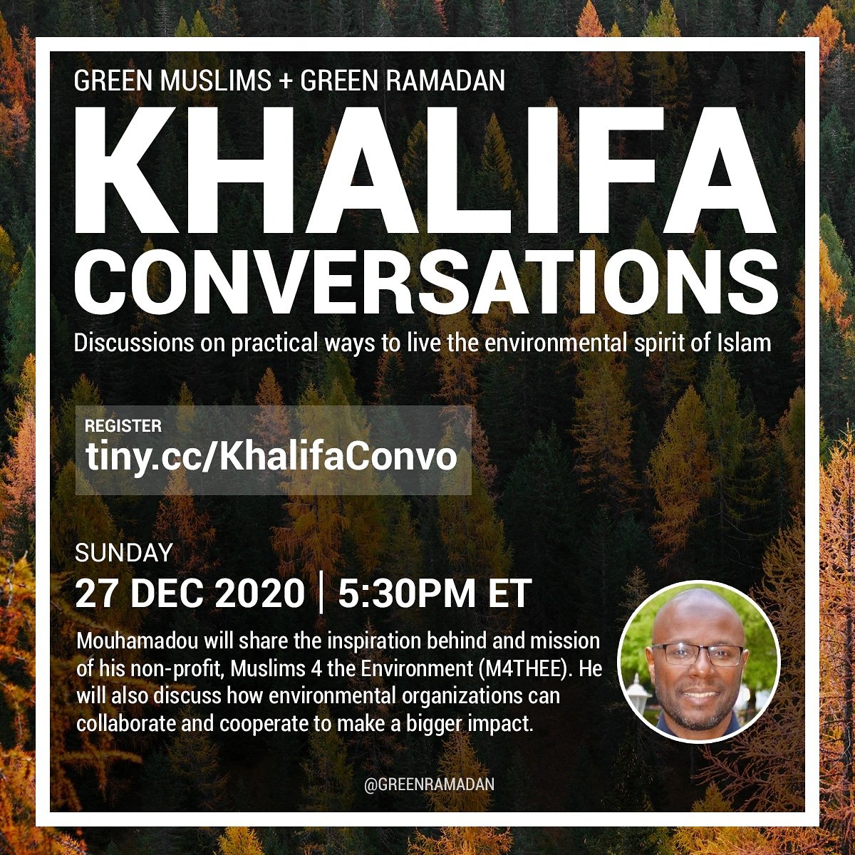 green_ramadan's tweet photo. Join @GreenMuslims & @green_ramadan for Khalifa Conversations this Sunday featuring @m4_thee . Register at https://t.co/Fn55KbOl0b
.
#greendeen #greenmuslims #khalifa https://t.co/5qrGFjZWPM