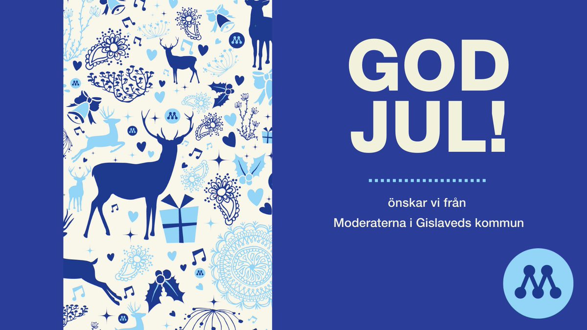 moderatgvd's tweet photo. God jul önskar Moderaterna i Gislaveds kommun! 🎅🏼🎄⭐️ https://t.co/OmNC6ulhTU