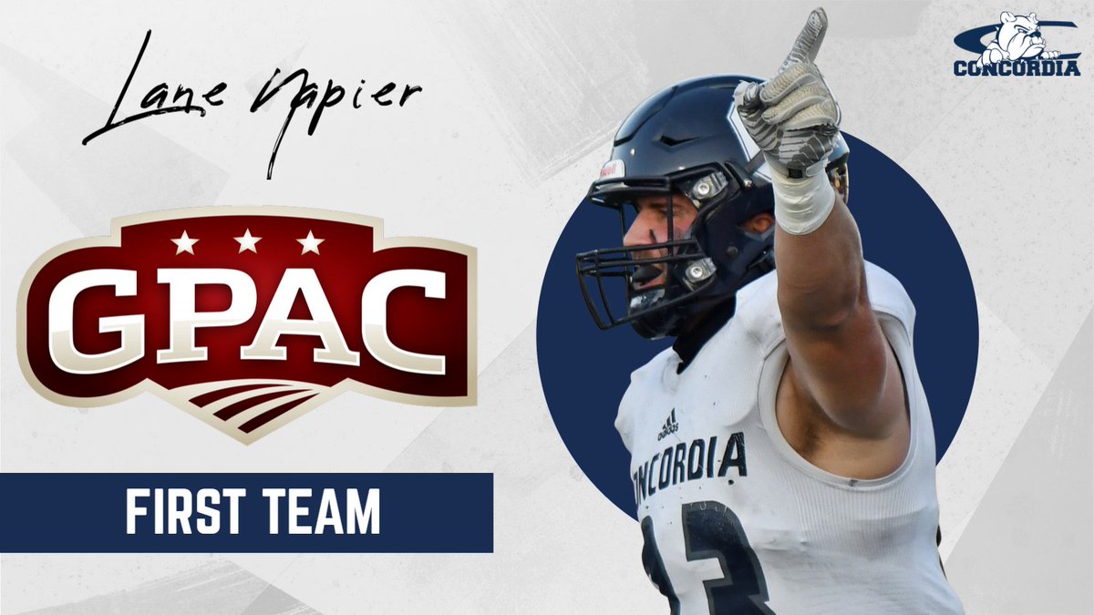 BulldogsRetired's tweet photo. 🏅 First Team All-GPAC 🏅

🏈 @Lane_Napier 

📈 2020: team high 54 tackles, 3 tfl's, 1 sack (5 games).

📝 Career: 401 tackles, 34 tfl's, 10.5 sacks, 7 pbu's, 1 int (35 games); 4x First Team All-GPAC. https://t.co/jPTt6xeYSE