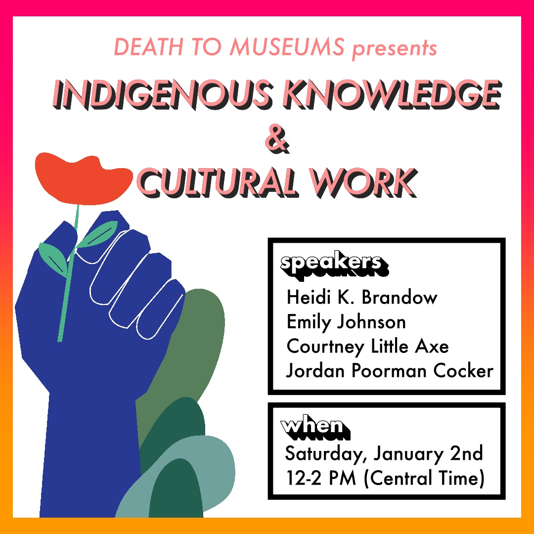 Death to Museums Dialogue Series tweet media