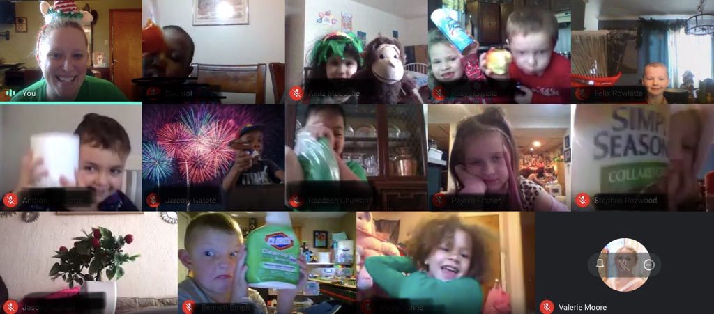 For the last day of school before Christmas break, we did a virtual scavenger hunt. The last clue was find something you would NOT want as a Christmas gift. I was DYING at what my kids chose-lysol, Apple, pencil, TP, Clorox, ketchup, vegetables, a broom, a plant, &amp; sand. 😂🎅🏻🎄