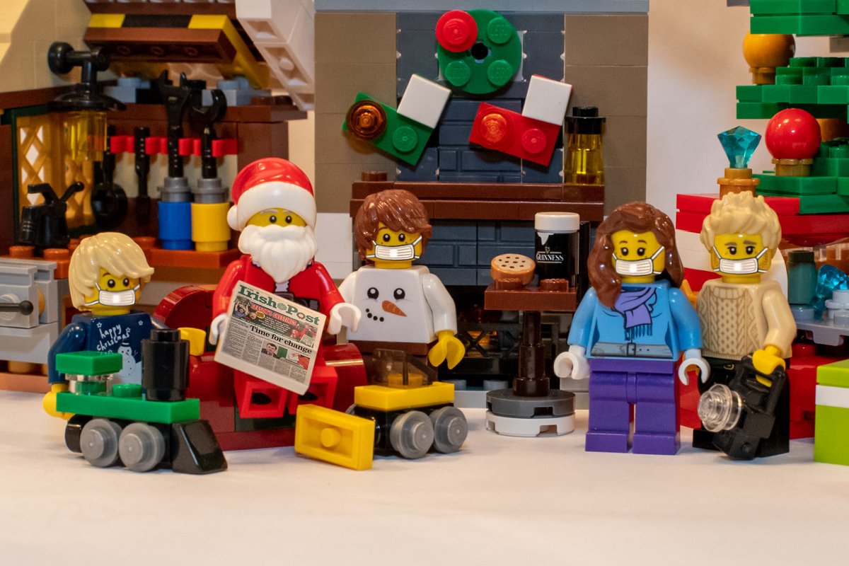 chriseganuk's tweet photo. Some traditions you just cannot let go. Christmas just would not be the same without a visit to see Father Christmas to deliver his copy of the @theirishpost Newspaper's Chrismas Special and pick up some prezzies.
#MerryChristmas #LEGOBuildDay #lego #TheIrishPost https://t.co/6qcItHXhA9
