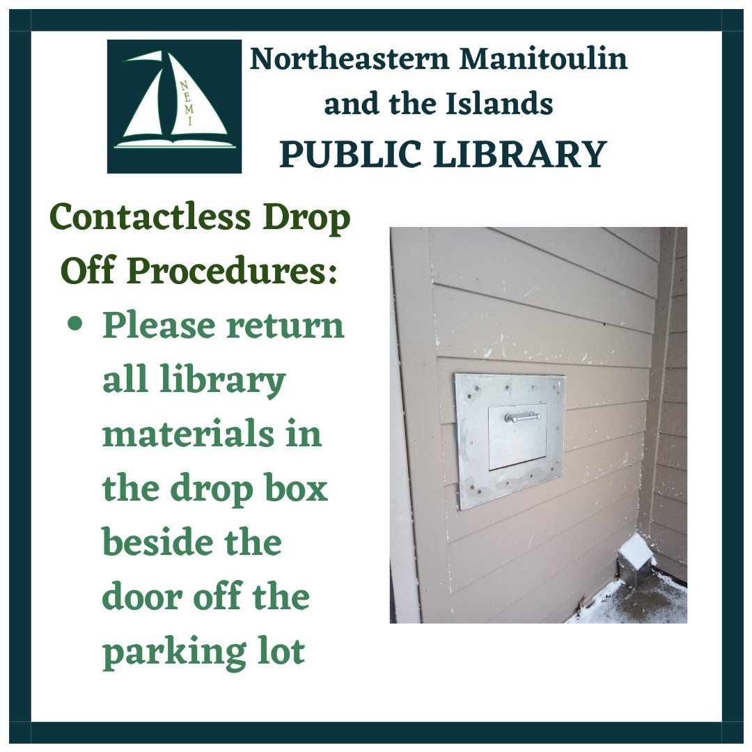 NemiLibrary's tweet image. Here's what you need to know about the lockdown and the library.  Questions?  Call (705-368-2444), email (nemilib@vianet.ca) or message us.  We are here for you.