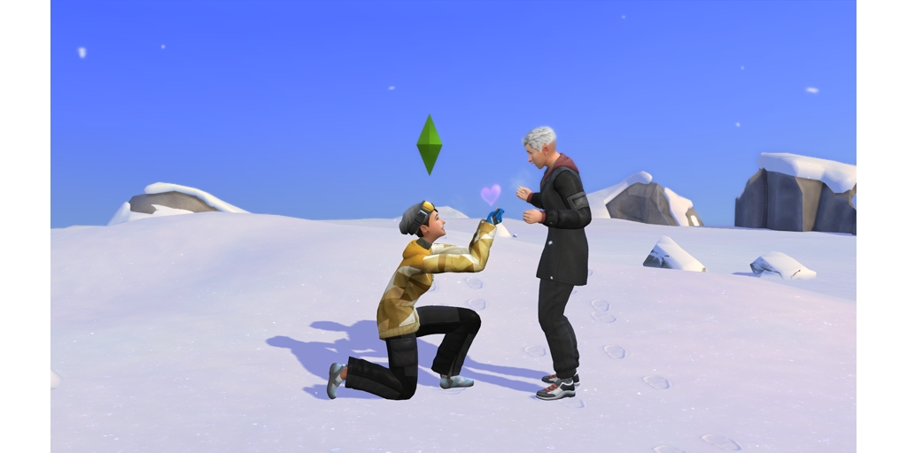 adrianitadc's tweet image. La mejor propuesta de amor que en la cima de la montaña #TheSims4