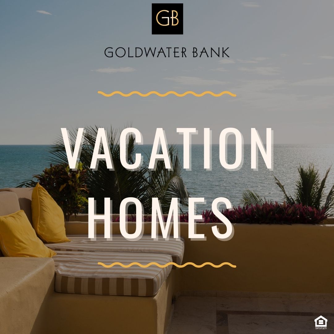 GoldwaterBank's tweet image. Let's talk about vacation homes. This year has presented endless opportunity for remote work and therefore is increasing the demand for vacation homes. DM us to get started on your preapproval for your new "office" today! #vacationhome #lowinterestrates #mortgage #goldwaterbank