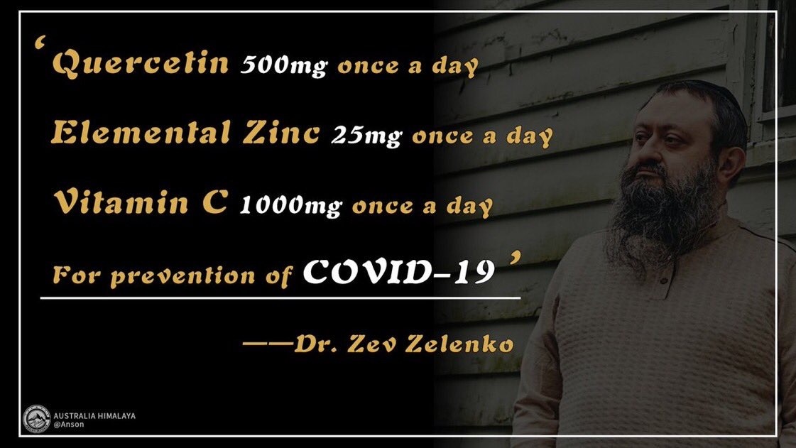 mcmahon64's tweet photo. @GillianMcKeith Throw Quercetin in too and you have the Zelenko protocol.
Been on it for 3 months👍
(Dr Zelenko has now added Vitamin D 5000iu/day to this protocol.) https://t.co/E5OjVokdEx