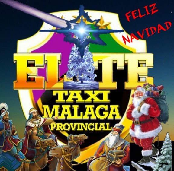 EliteTaxiMalaga's tweet photo. ¡¡FELIZ NAVIDAD!!
MERRY CHRISTMAS!! 
JOYEUX NOËL !!
@FAAT_Andalucia @M_Ruano_FAAT
@pacodelatorrep
@malaga 
@AUMATMalaga @taxiunionmlg @unitaximalaga @AMATAMalaga @AMAT_MalagaTaxi @GrupoTaxis @TaxiTorremolin1
@TaxiFuengirola
@Taximijas56 @taximarbellaAPP @Taxi_estepona
Por y Para https://t.co/2TL1O6W1jQ
