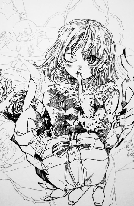 ひっさしぶりに真面目な絵を描き始めたらめちゃくちゃ楽しくなってきた!!???
やっぱり疲れてる時は楽しいことも苦痛なのな〜… 