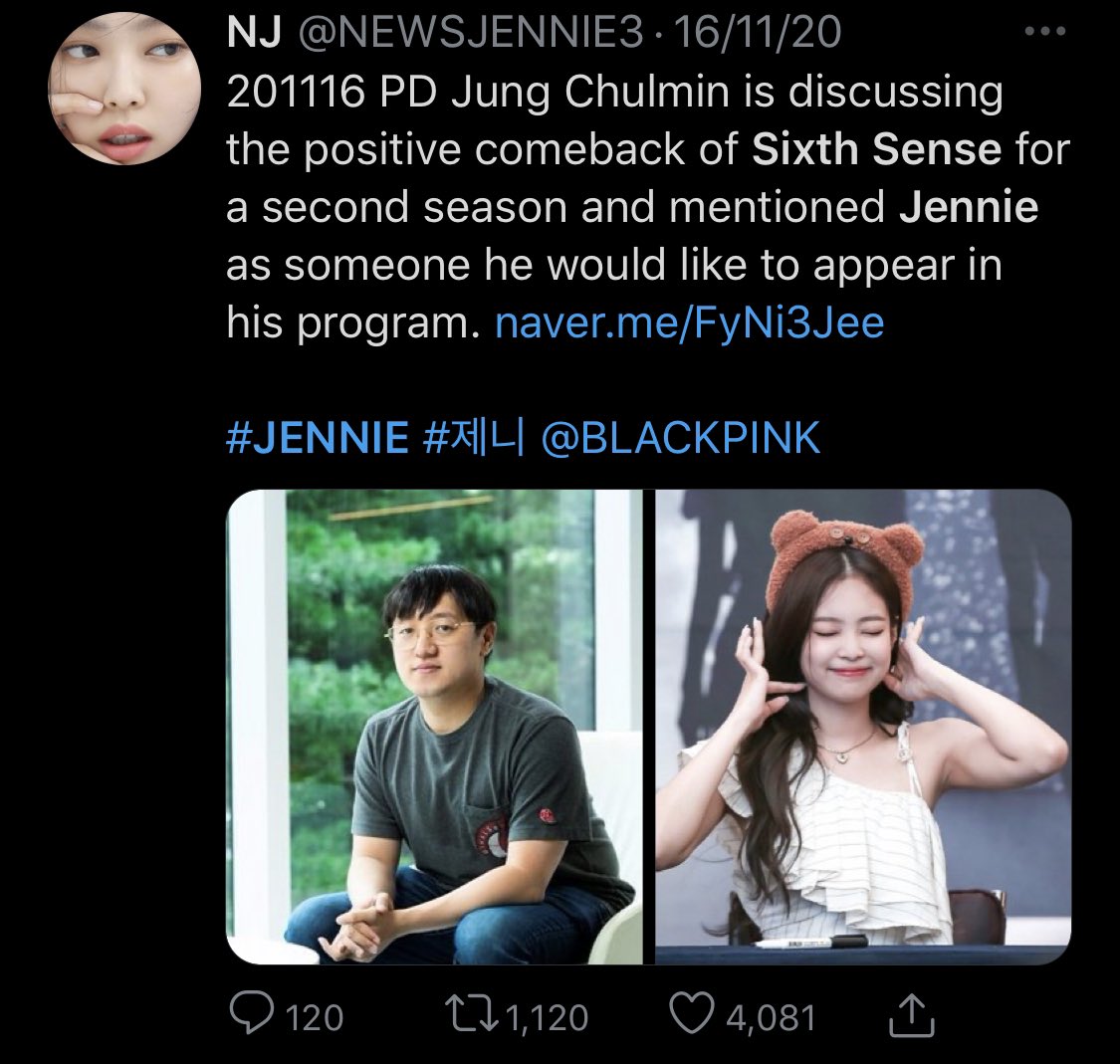 Jennie hasn’t been on a variety show in over 2 years now even though variety shows and mc’s constantly ask for her to be on their shows.