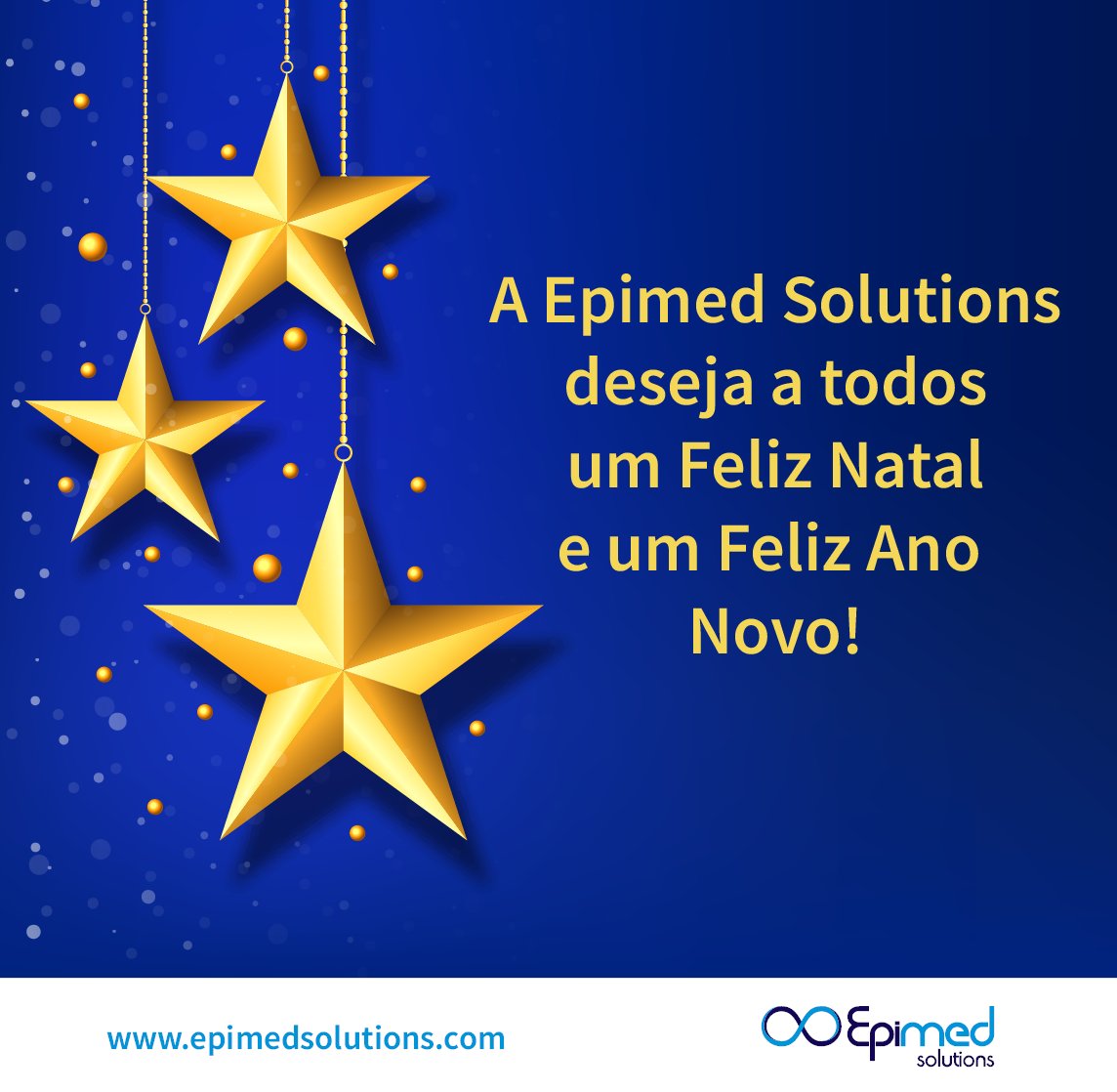 A Epimed deseja a todos um Feliz Natal e um Feliz Ano Novo!