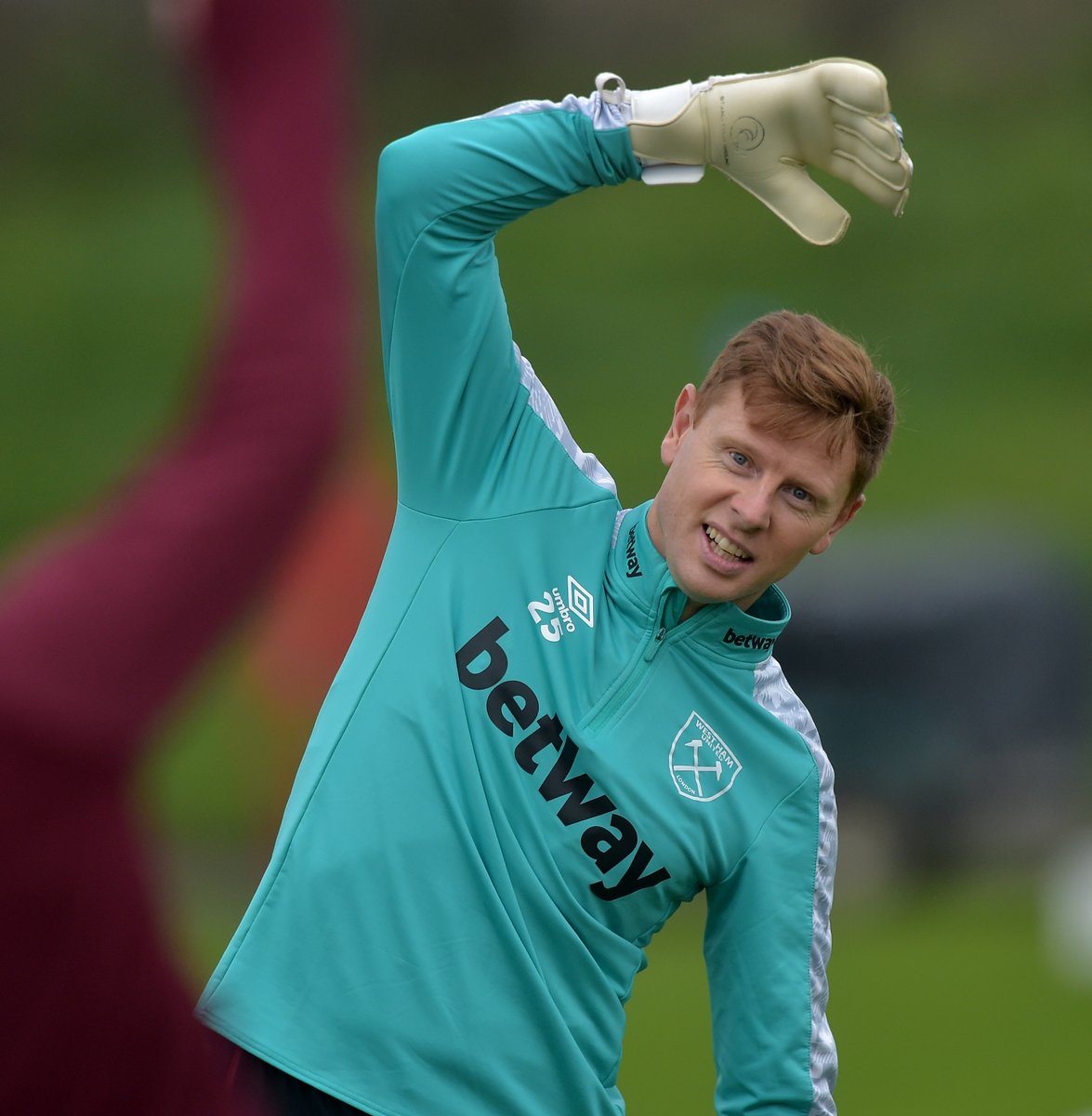 WestHam's tweet photo. Hands up if you're excited for Christmas, @dmartin_gk! 🙌 https://t.co/1TArC0y8Gg