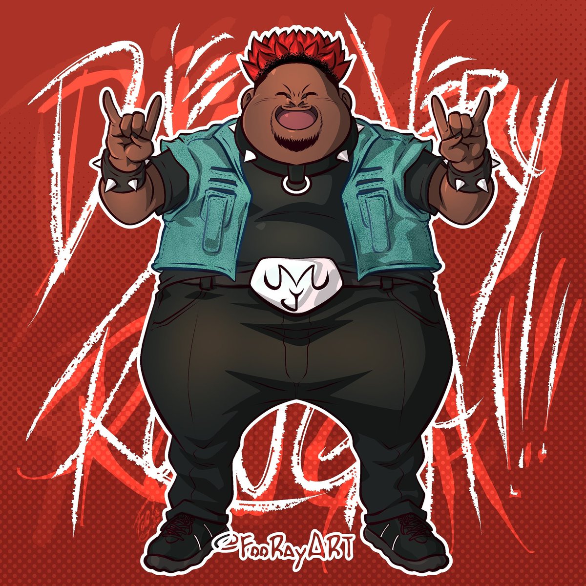 FooRay's tweet photo. This was a fan art I did up of @mariojudah_ in Majin Buu style.

🤘😜🤘

I hope to Collab one day, team up to crush all the enemies.

#foo #fooray #foorayart #mariojudah
#wherethefuckismariojudah #fanart #dragonball #dragonballz #majinbuu #fatbuu #buu #mario #trap #dieveryrough https://t.co/f7kukw7RDH