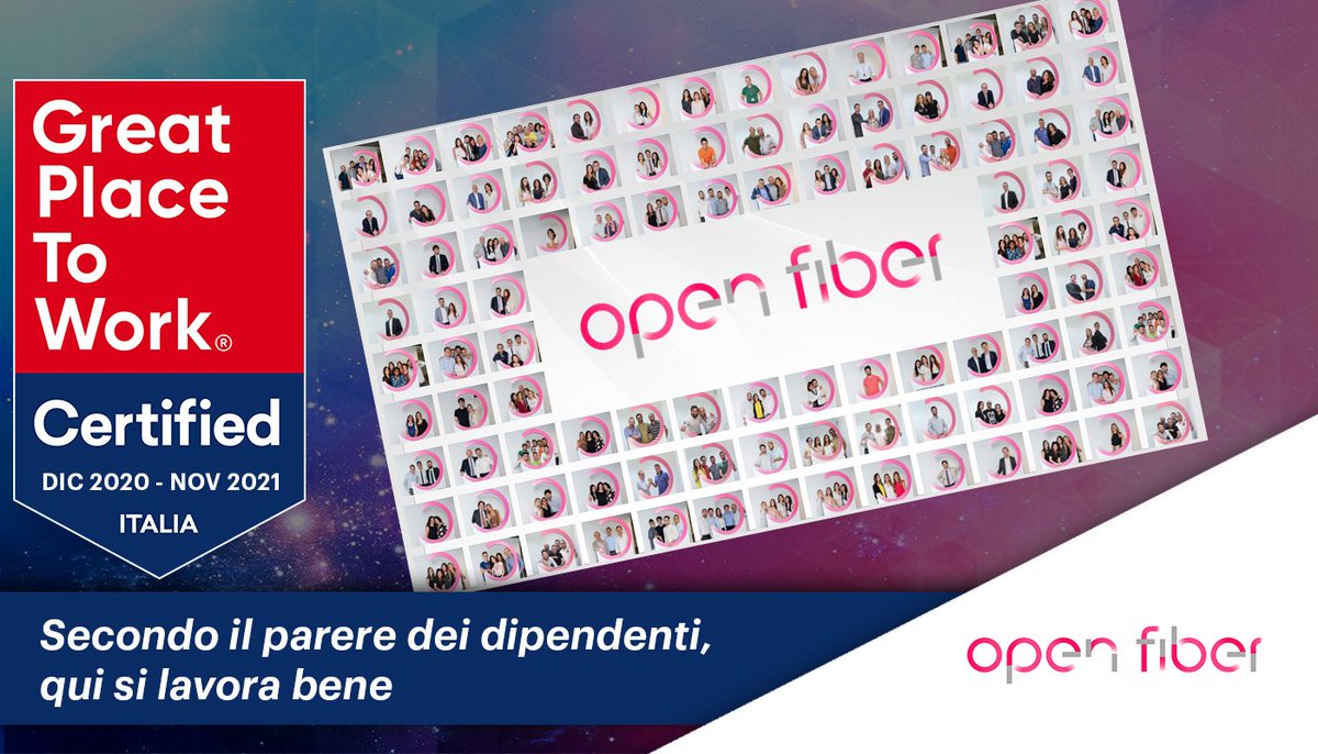 #OpenFiber ha ottenuto la certificazione di <a href="/GPTWItalia/">GPTW Italia</a> ed è entrata a far parte delle migliori aziende in cui lavorare. Un risultato straordinario che premia l’impegno nella creazione di un ambiente professionale e stimolante. Il CS ➡️ openfiber.it/mondo-open-fib…
#GreatPlaceToWork