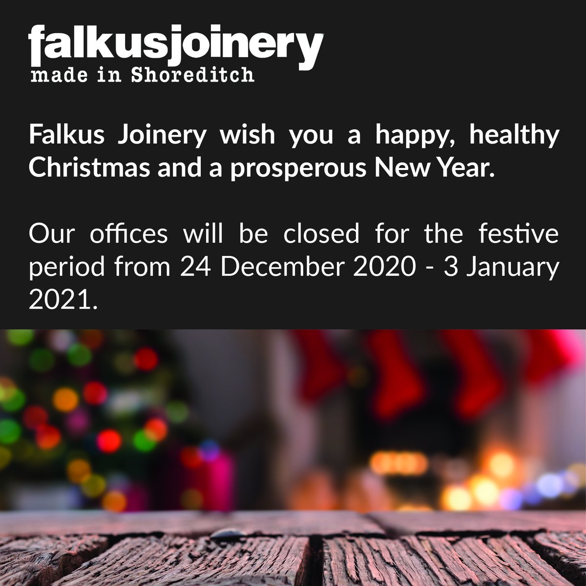 Best wishes from the workshop🎄
#christmasmessage #joinery #shoreditch #festive #skills #happynewyear #construction