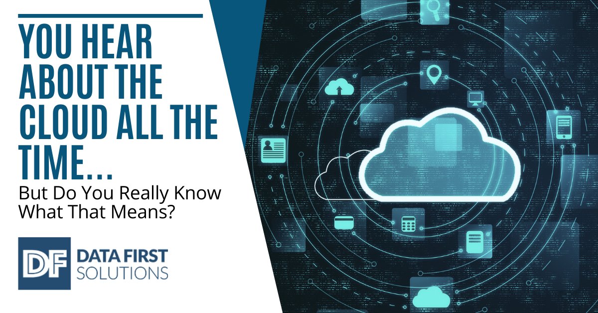 DataFirstSolut1's tweet image. The term “cloud” is used all the time, but do you really know what it is and how its parts connect? Find out all about the cloud and why it’s important to have a strategic cloud plan for your business.  #WhatistheCloud #CloudStrategy
loom.ly/R2ILD9M