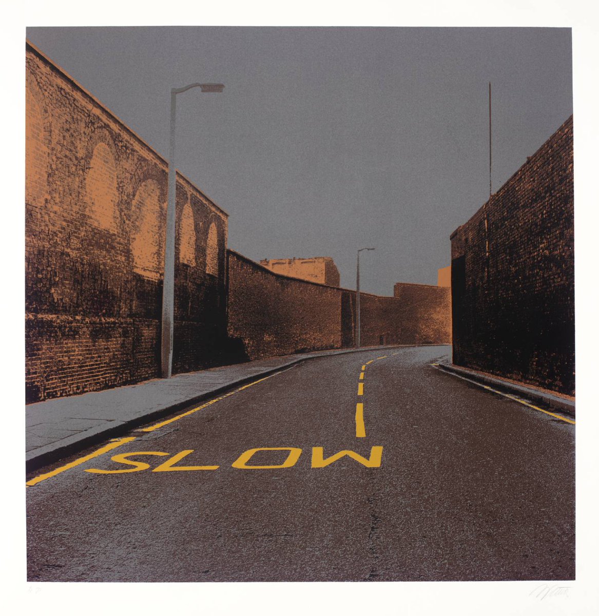 And the silent streets behind: