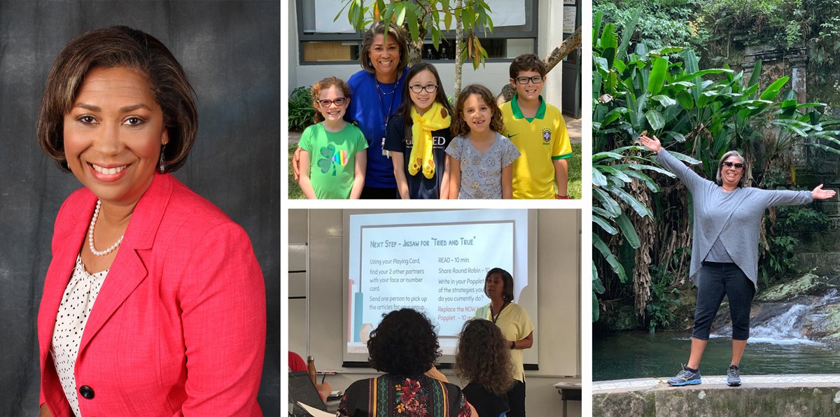ISSCommunity's tweet photo. Read about Colette Andree Bounet's hopes for the chapter ahead at a new American school opening in Rabat, #Morocco in August 2022. The ISS #AdminSearch Team was proud to lead the Founding #HeadofSchool search, and proud to spotlight Colette here: https://t.co/4NYJHygU2n #ISSedu https://t.co/zMFK68ins2