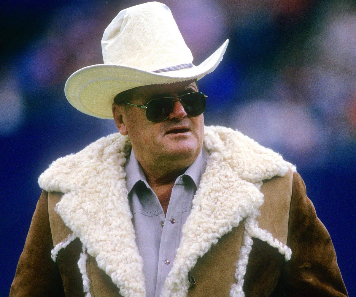 Super70sSports's tweet photo. When asked about Earl Campbell not finishing a mile run in practice, Bum Phillips said "When it's first and a mile, I won't give it to him." https://t.co/g4ry7YFeJZ