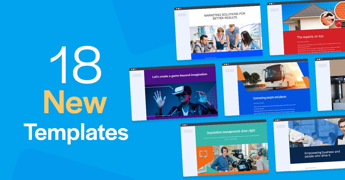 Being massive fans of modern looking #BusinessDocuments, we love adding new templates to our ever-growing Template Library. Which one of our 18 new templates do you like the most? 🙂

💥 betterproposals.io/proposal-templ… 💥
