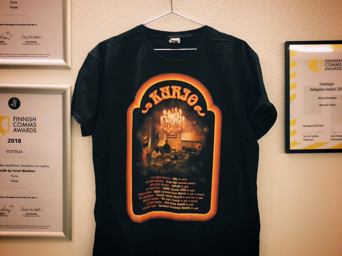 KUUURIO MERCH DROP IZ ERE🔥

What a better way to express this helluva-crazy-of-a-ride year than with a band tee inspired by one the craziest, rowdiest and best local rock outfits out there. 👊

Merry Xmas, y’all!