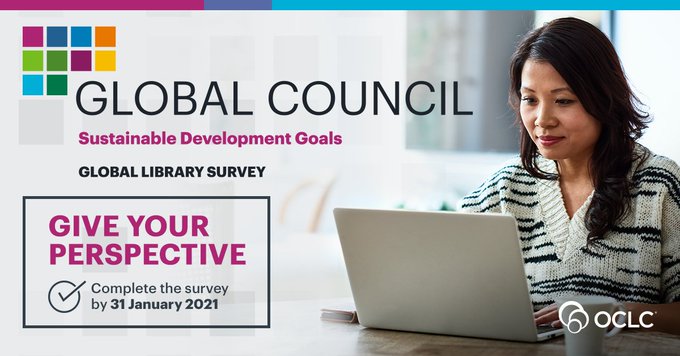 OCLC_NL's tweet photo. Hoe maakt uw bibliotheek economische en sociale impact die helpen de duurzaamheidsdoelstellingen van de @UN en @sdgnederland te bereiken? Deel uw visie en vul de enquête van #OCLCglobalcouncil in: https://t.co/vikB7cT8hI https://t.co/l9MWe90y75